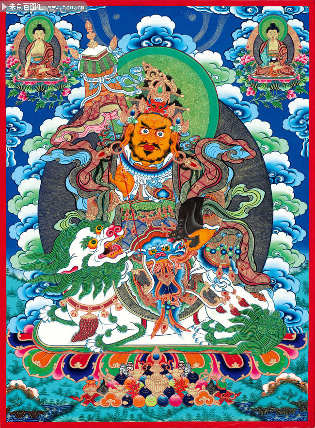 黄财神唐卡