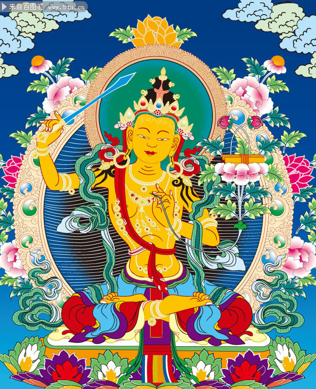 文殊师利矢量唐卡