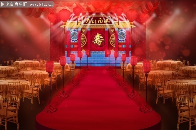 寿宴背景设计图片