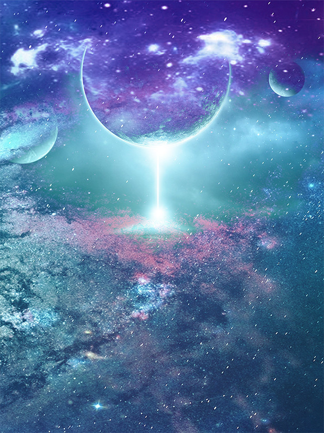 酷炫星空科技背景图片