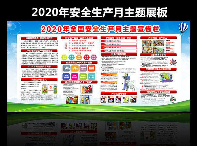 工厂2020安全生产活动周宣传栏