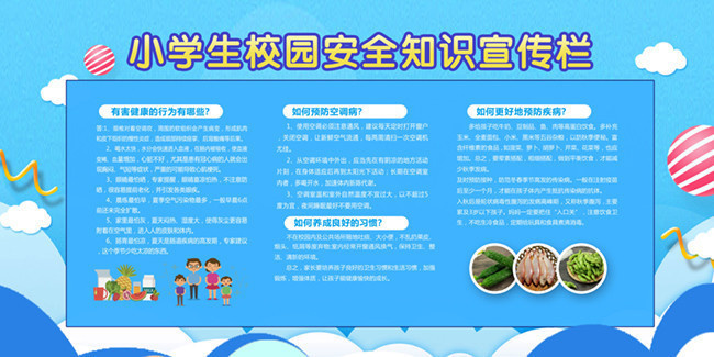 小学生校园安全知识宣传栏图片