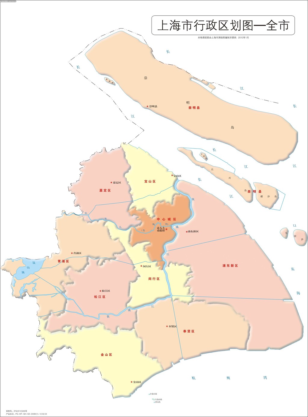 上海行政地图-高清图片-百图汇设计素材