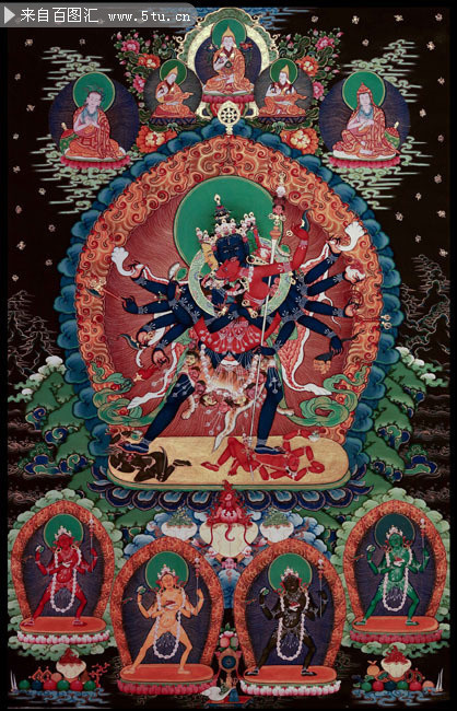 胜乐金刚唐卡