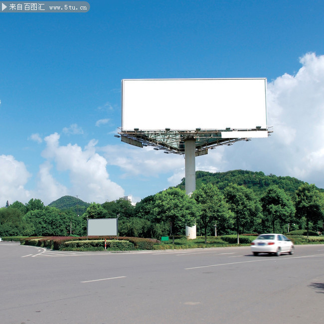 空白广告牌高清图片