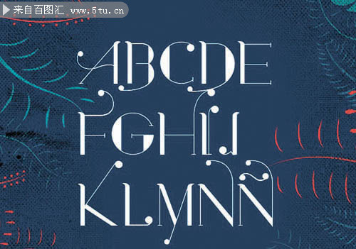 优雅的法文字体-la maga-笔刷滤镜插件软件-百图汇设计素材