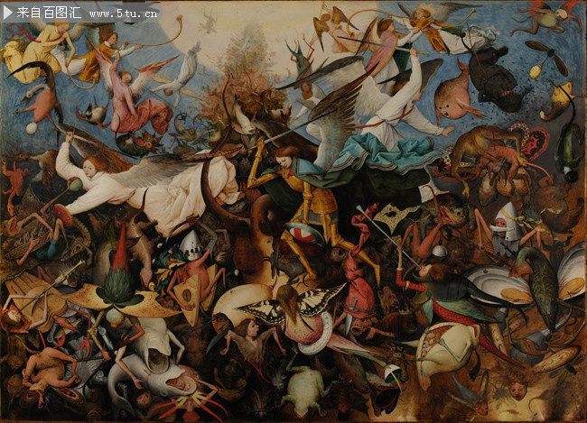 老彼得勃鲁盖尔尼德兰叛逆天使的堕落世界名画