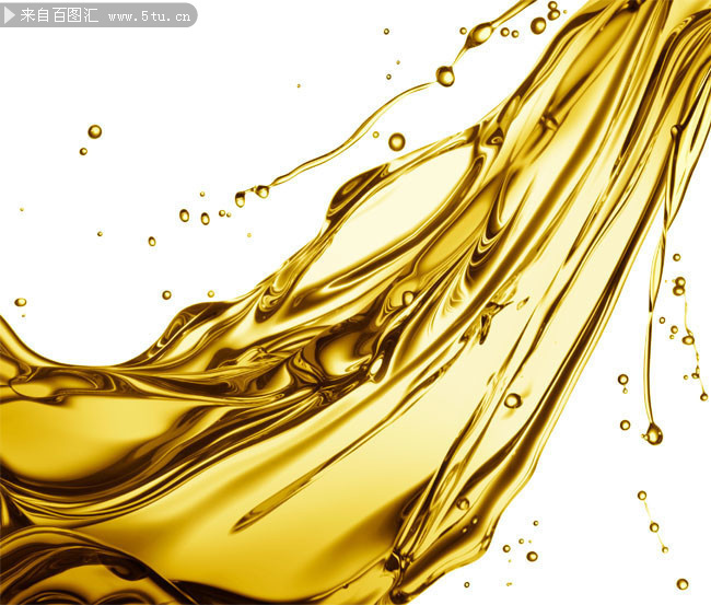 金色飞溅液体高清图片素材