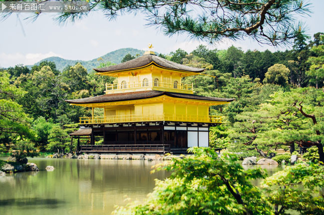 寺廟古代建築風景圖片