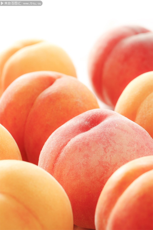 水蜜桃特写摄影高清图片素材