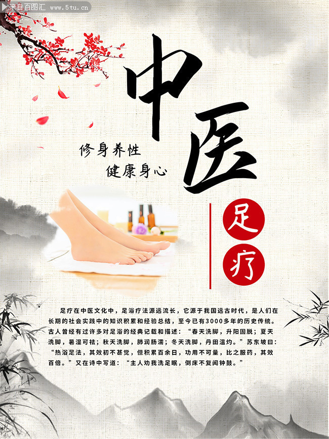 中医足疗养生海报