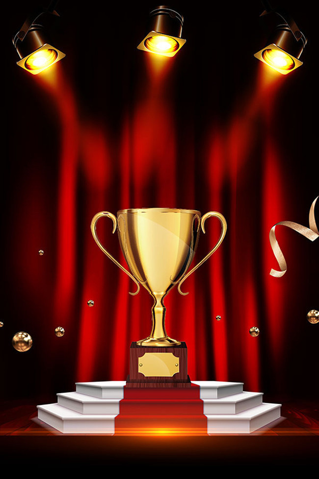 奖杯荣誉背景图片-psd素材-百图汇设计素材