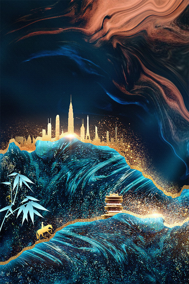 房地产海报背景素材