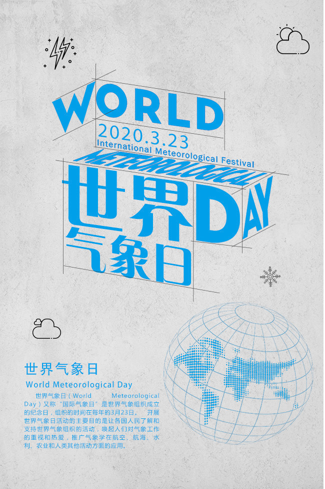 世界气象日宣传海报