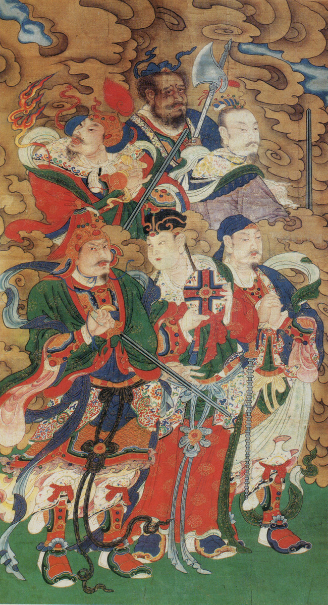 道教水陆画雷部天将宗教画