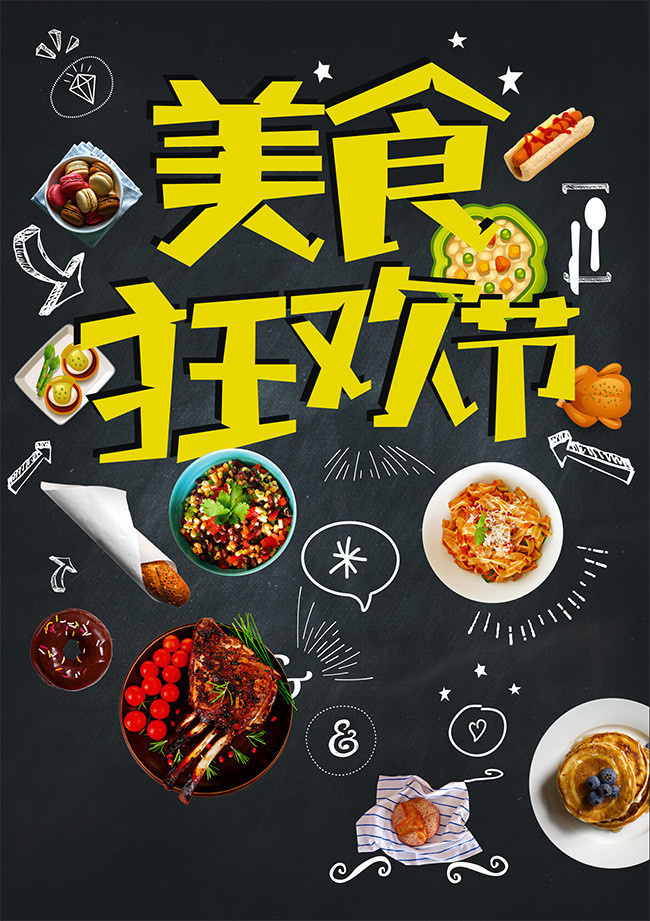 美食餐饮宣传海报