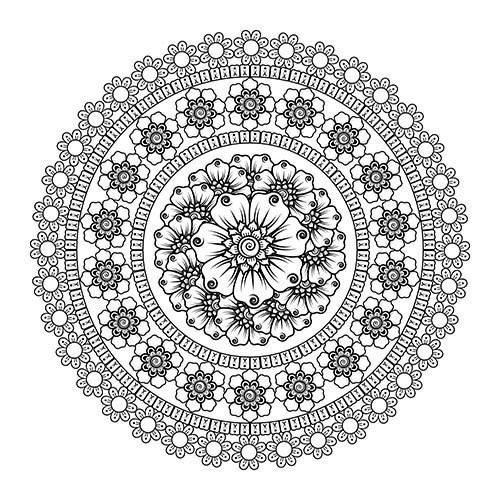 装饰曼陀罗秘密花园花纹