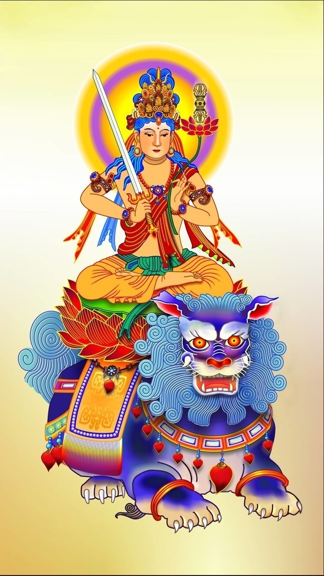 南无大势至菩萨佛画图片