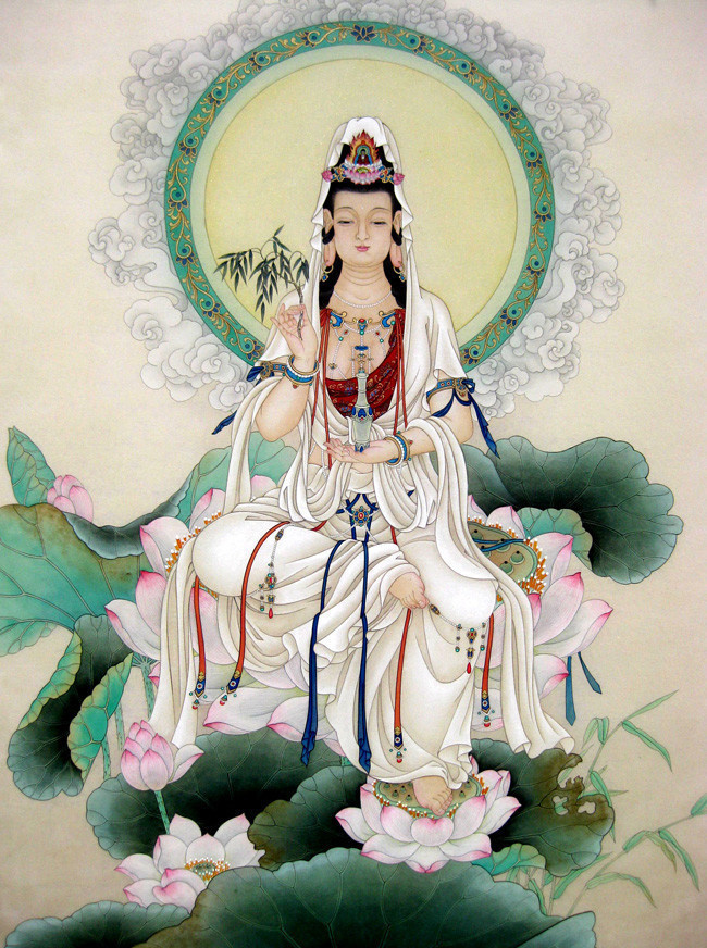 观音菩萨佛像图片-高清图片-百图汇设计素材