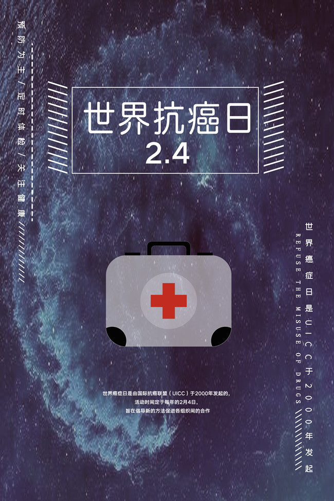 世界抗癌日宣传图片