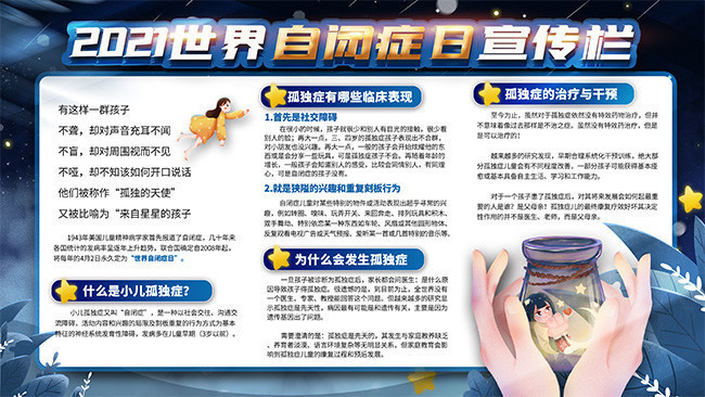 世界自闭症日宣传栏